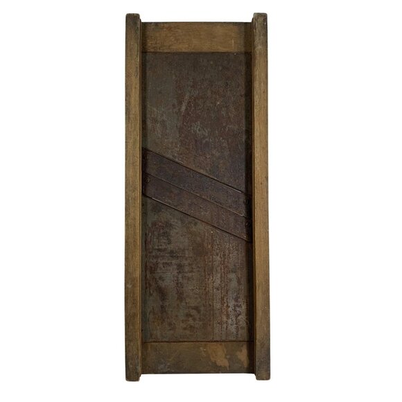 Primitive Slaw Sauerkraut Cutter Mandolin Slicer Rustic Farmhouse Country Decor - Picture 5 of 7